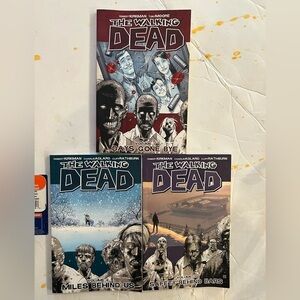 Set of 3 - The Walking Dead Comic Books Vol 1, 2 & 3